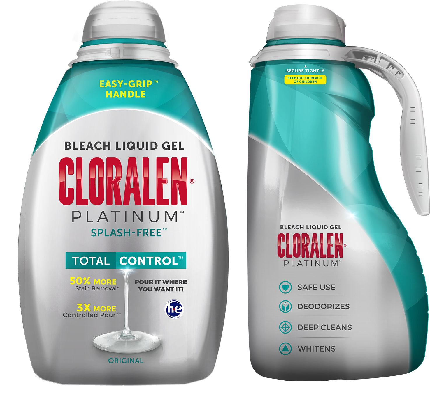Cloralen® Platinum™ Bleach Liquid Gel, Original 110 - Cloralen Bleach Liquid Gel (1566x1417), Png Download