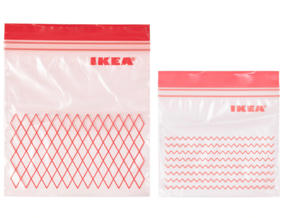 Related Items - Ikea Istad Plastic Freezer Bag, Red 120pack (560x560), Png Download