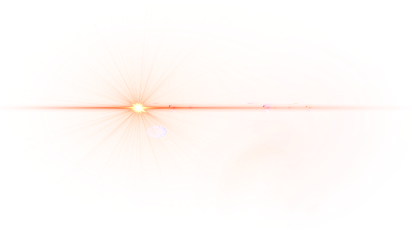 Orange Lens Flare - Light (400x400), Png Download