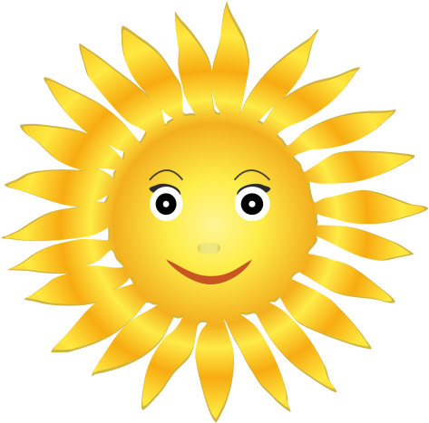 Sun Png Transparent Image - Clear Background Sun Clip Art (500x500), Png Download