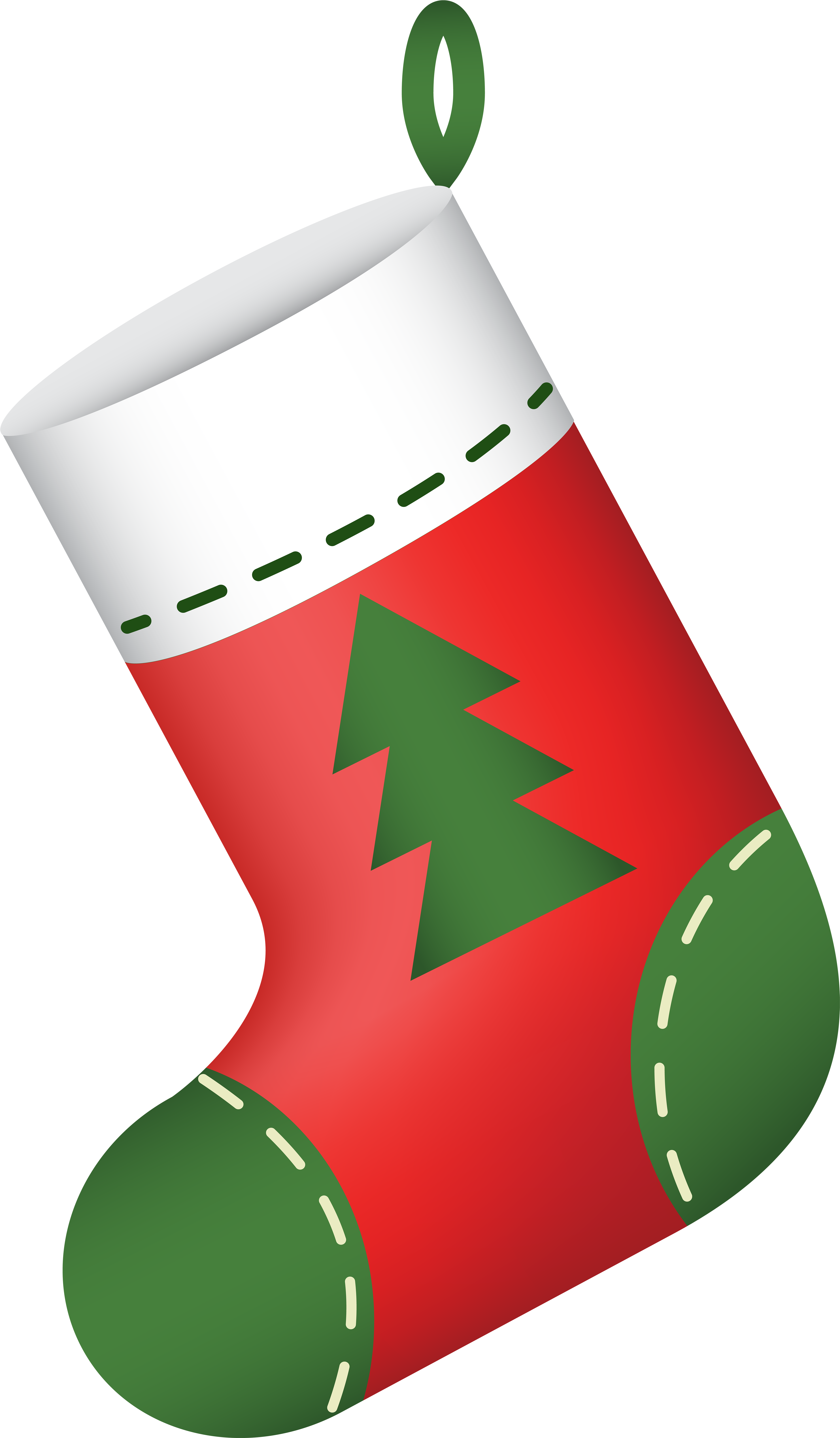 Christmas Red Socks, Christmas Stockings, Watercolor, (4680x8000), Png Download