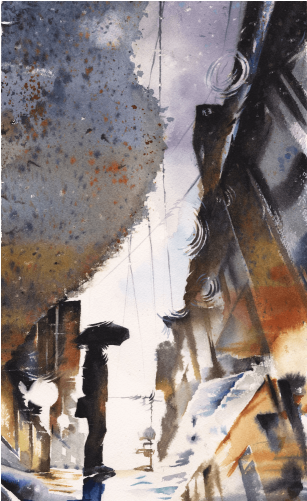 Watercolor Reflection - Watercolor Painting (500x500), Png Download