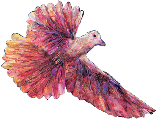 Dove Of Peace - Women's Inspirational Daily Prayer: --following In (525x400), Png Download