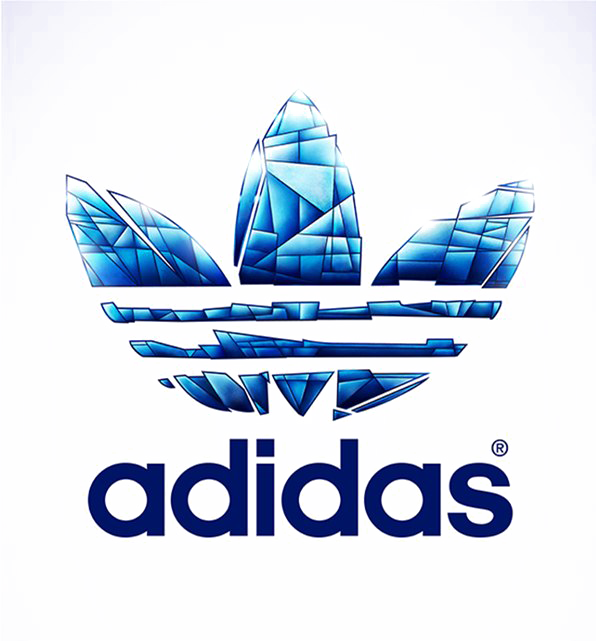 Adidas Logo Png Pic - Adidas Cubism (596x641), Png Download