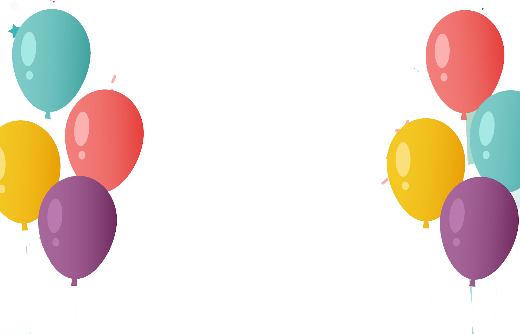 Happy Birthday Balloons Png Hd - Png Birthday Balloon Frame (1024x1024), Png Download