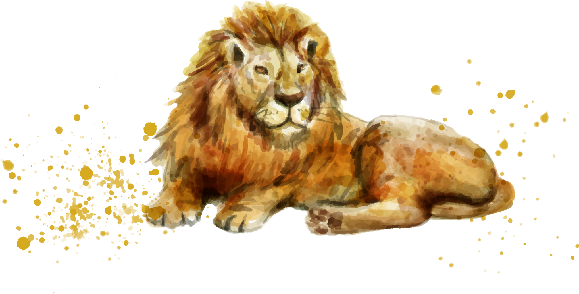 Report Abuse - Unique Bargains Bedroom Cotton Linen Lion Pattern Bed (2015x1024), Png Download