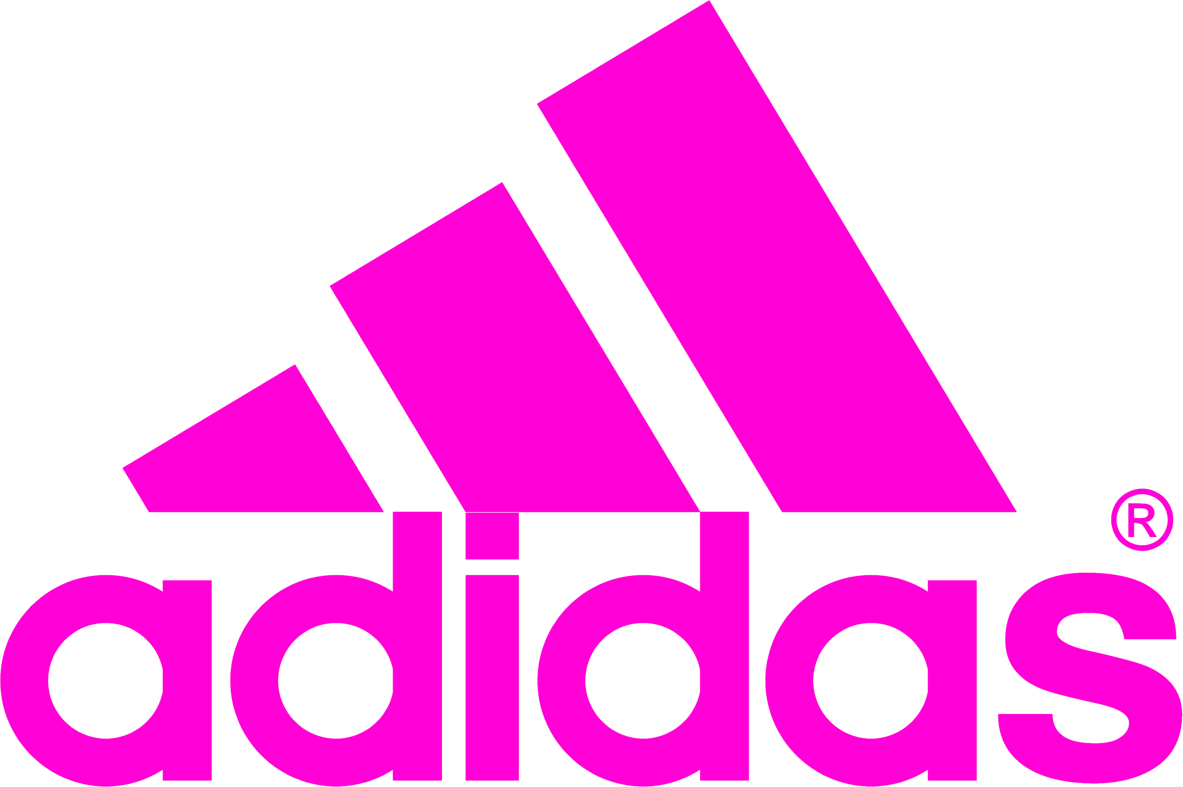 Adidas Logo Png - Logo Adidas Rosa Png (3900x2595), Png Download
