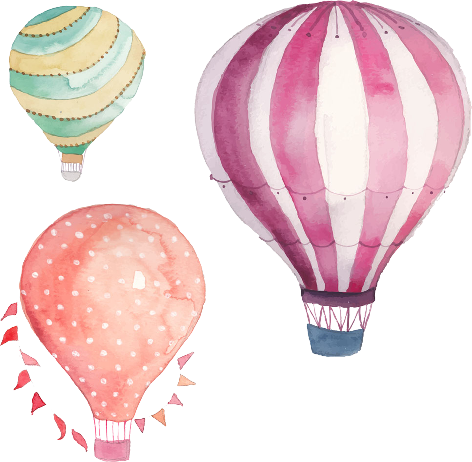 Balloon Watercolor Painting Drawing (2362x2362), Png Download