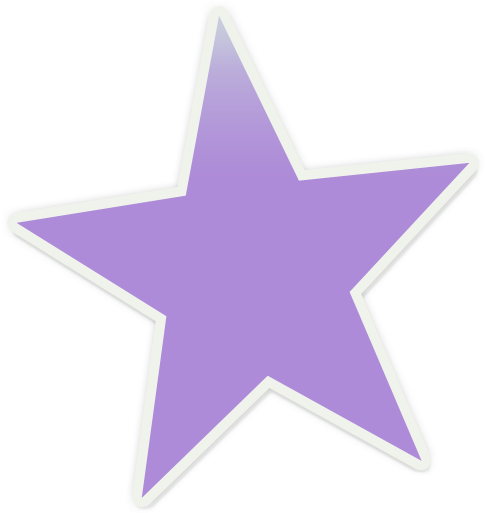 Lavender Clipart Star - Light Purple Stars Clipart (491x515), Png Download
