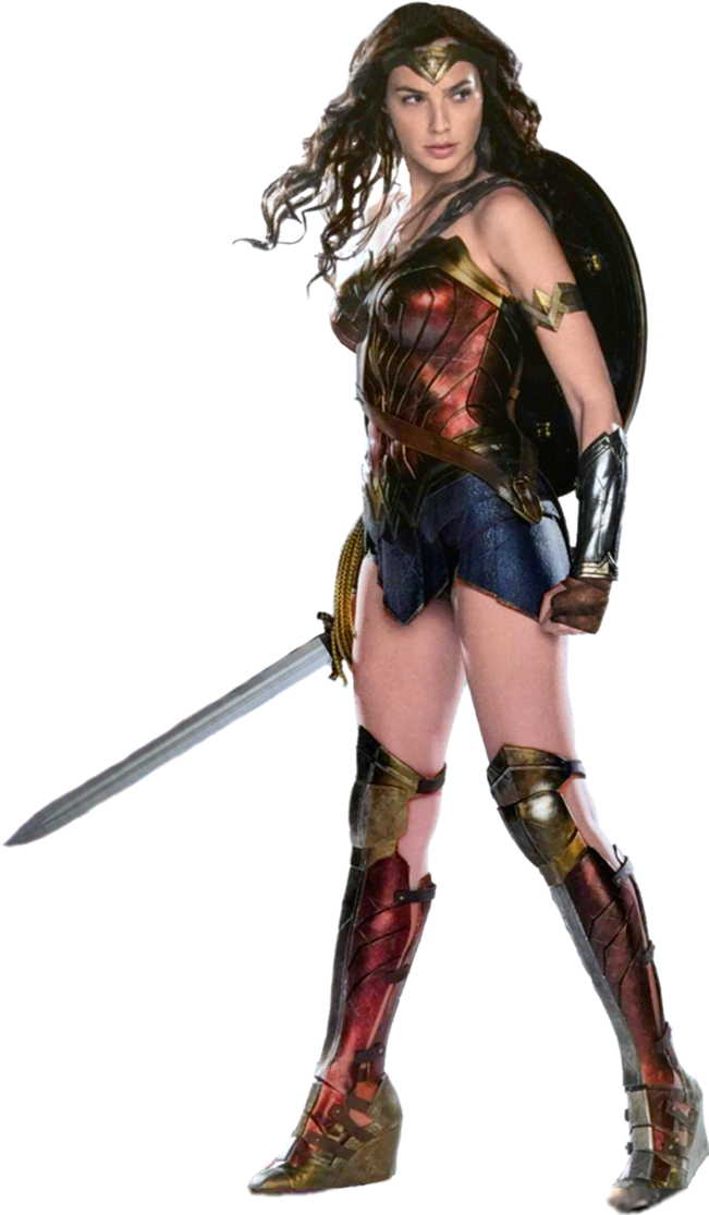 Wonder Woman Gal Gadot Transparent Background By Gasa - Wonder Woman Png (650x1122), Png Download