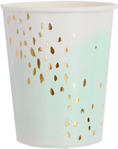 Peach Blush Watercolor Paper Cups - Harlow & Grey Watercolor Party Cups S/8 (480x480), Png Download