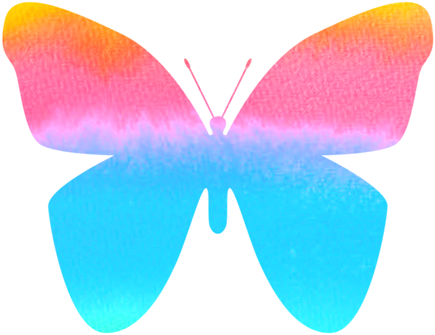 Picture - Artsy Butterfly (969x800), Png Download