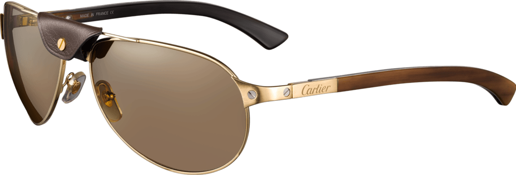 Cartier Sunglasses Png - Cartier De Santos Sunglasses (1024x349), Png Download