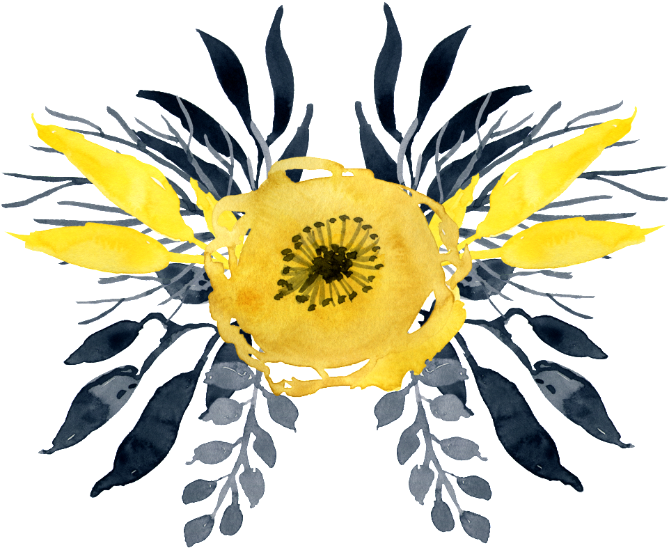 This Graphics Is Watercolor Yellow Flower About Watercolor, - Yellow Flowers Watercolor Png (1024x1024), Png Download