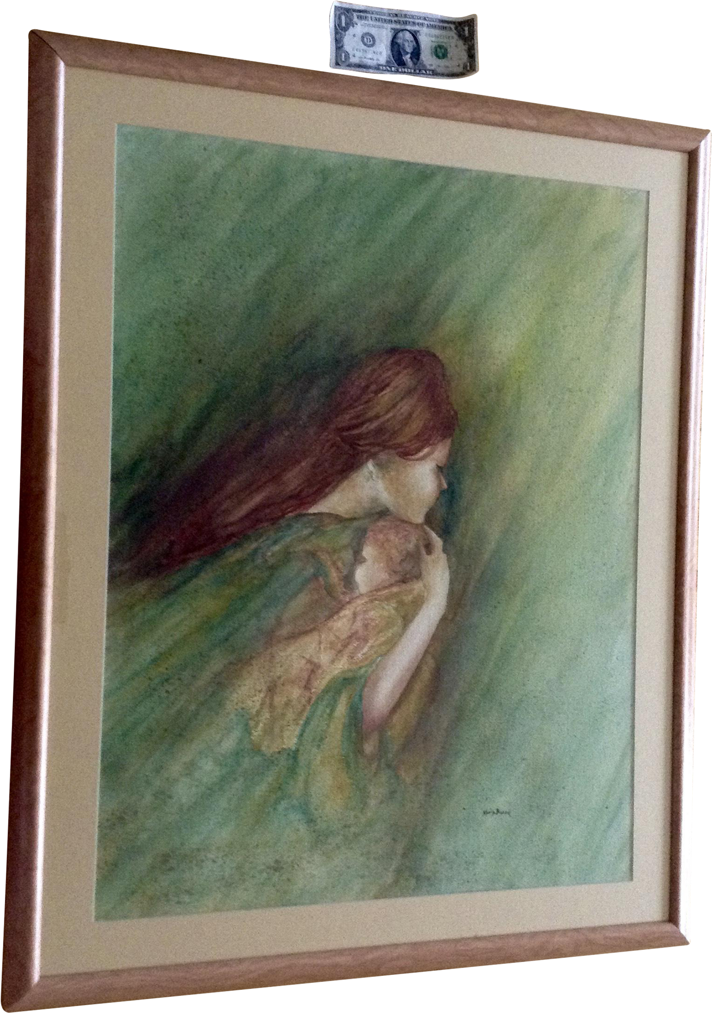 Marisa Baron Watercolor Painting, Red Headed Woman - Watercolor Painting (2048x2048), Png Download