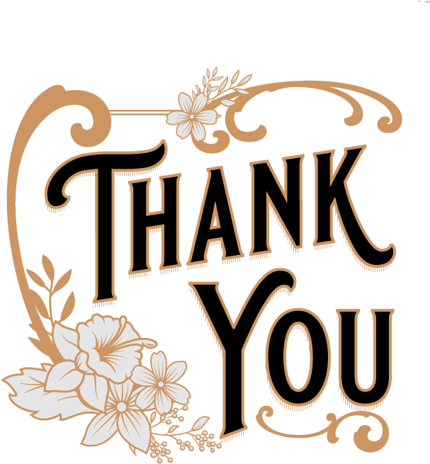 Vintage Thank You (730x730), Png Download