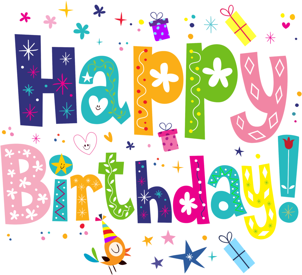 Happy Birthday Transparent Png - Cute Happy Birthday Png (600x546), Png Download