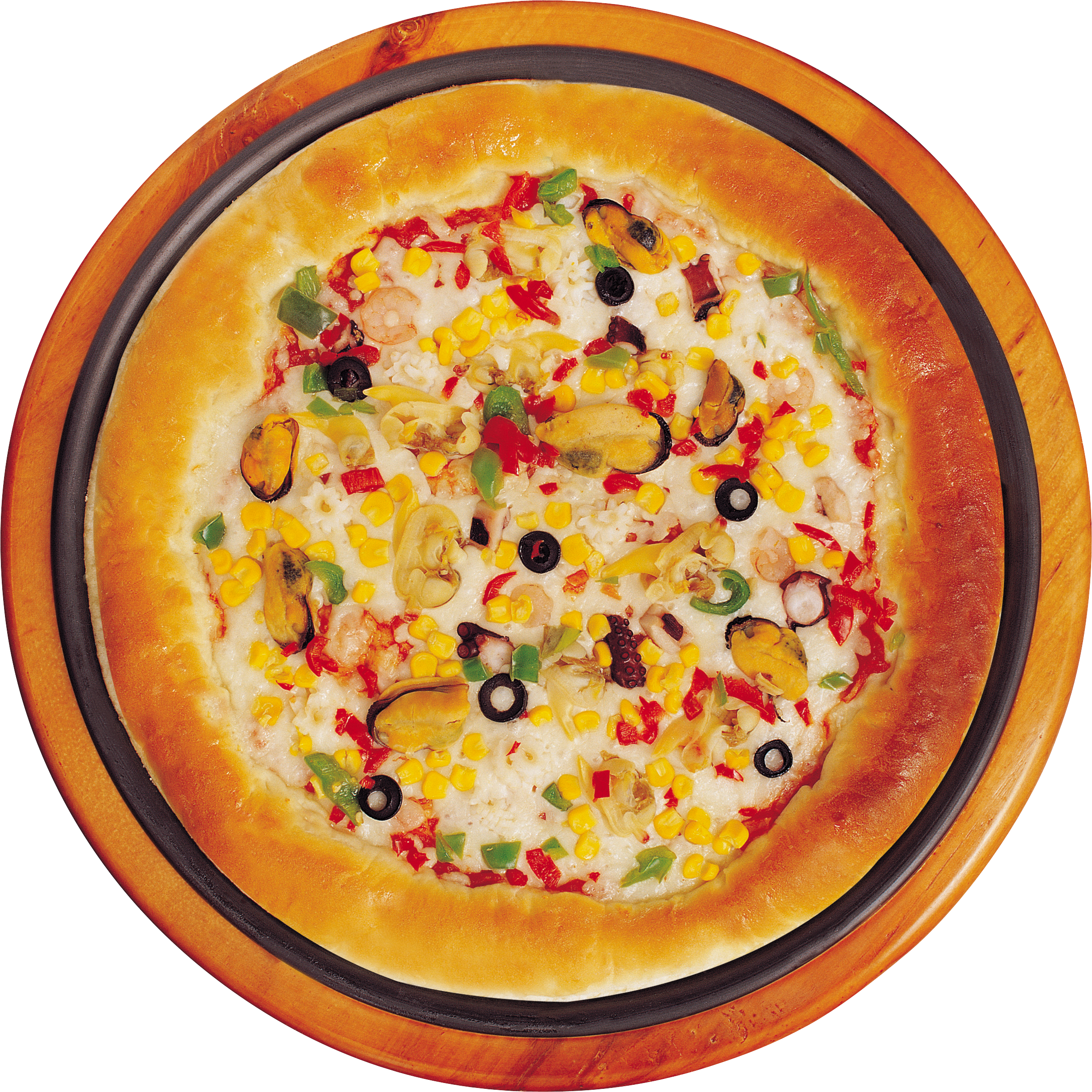 Pizza Png Images Free Download - Pizza Plate Png (2422x2422), Png Download