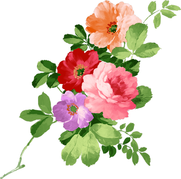Flowers For Mrs Gof - Happy Birthday Flowers Png (600x594), Png Download