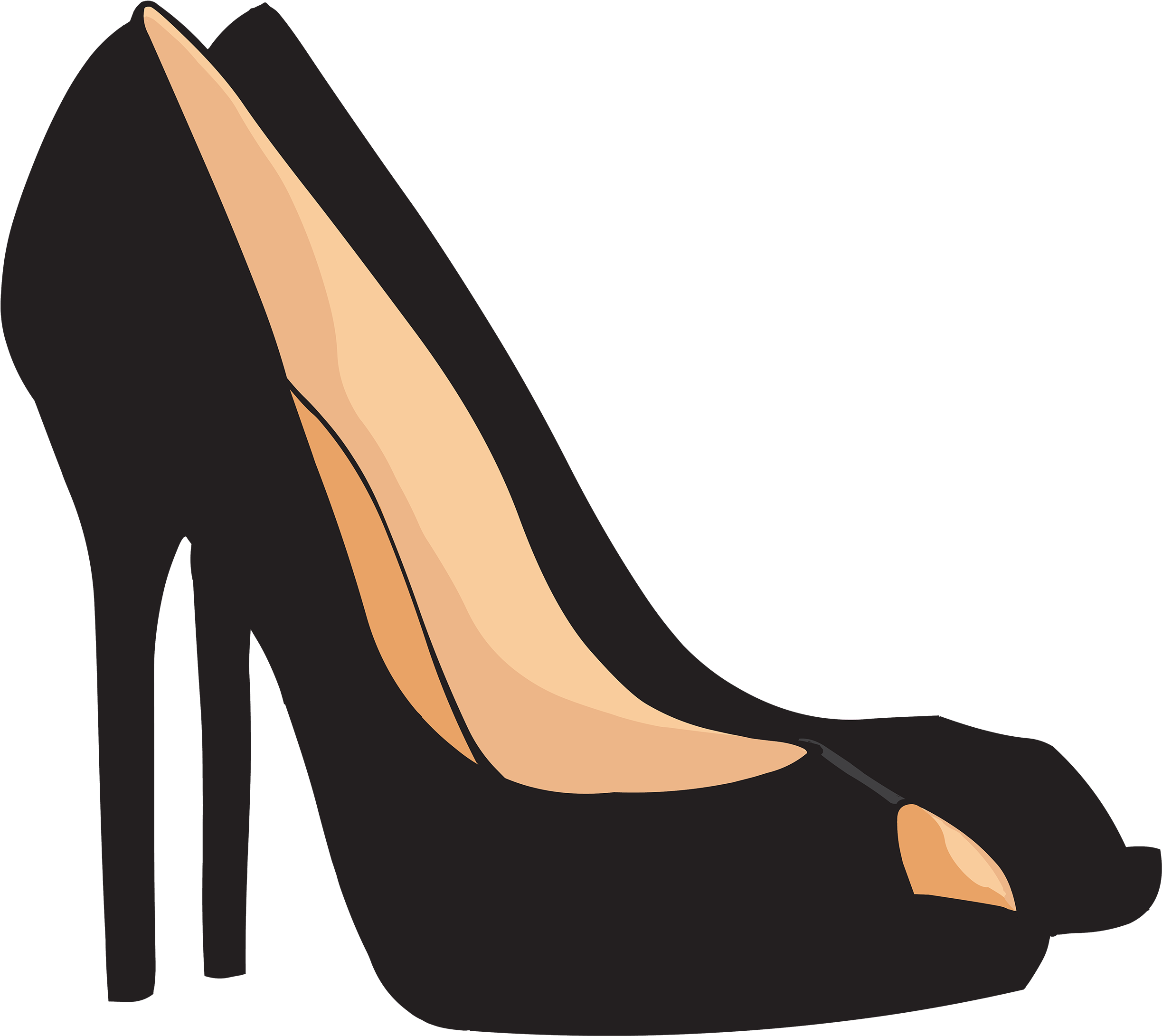 Wine & Heels - Heels Clipart (2500x2228), Png Download