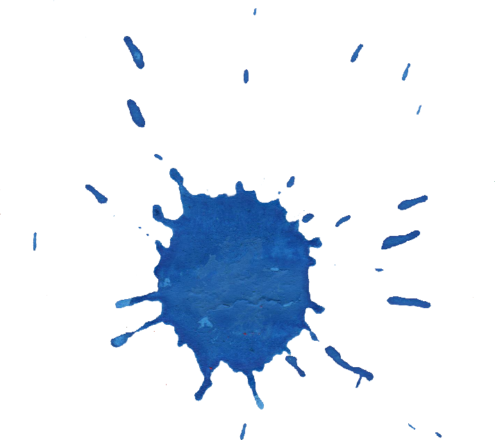 Free Download - Blue Watercolour Splash Png (713x634), Png Download