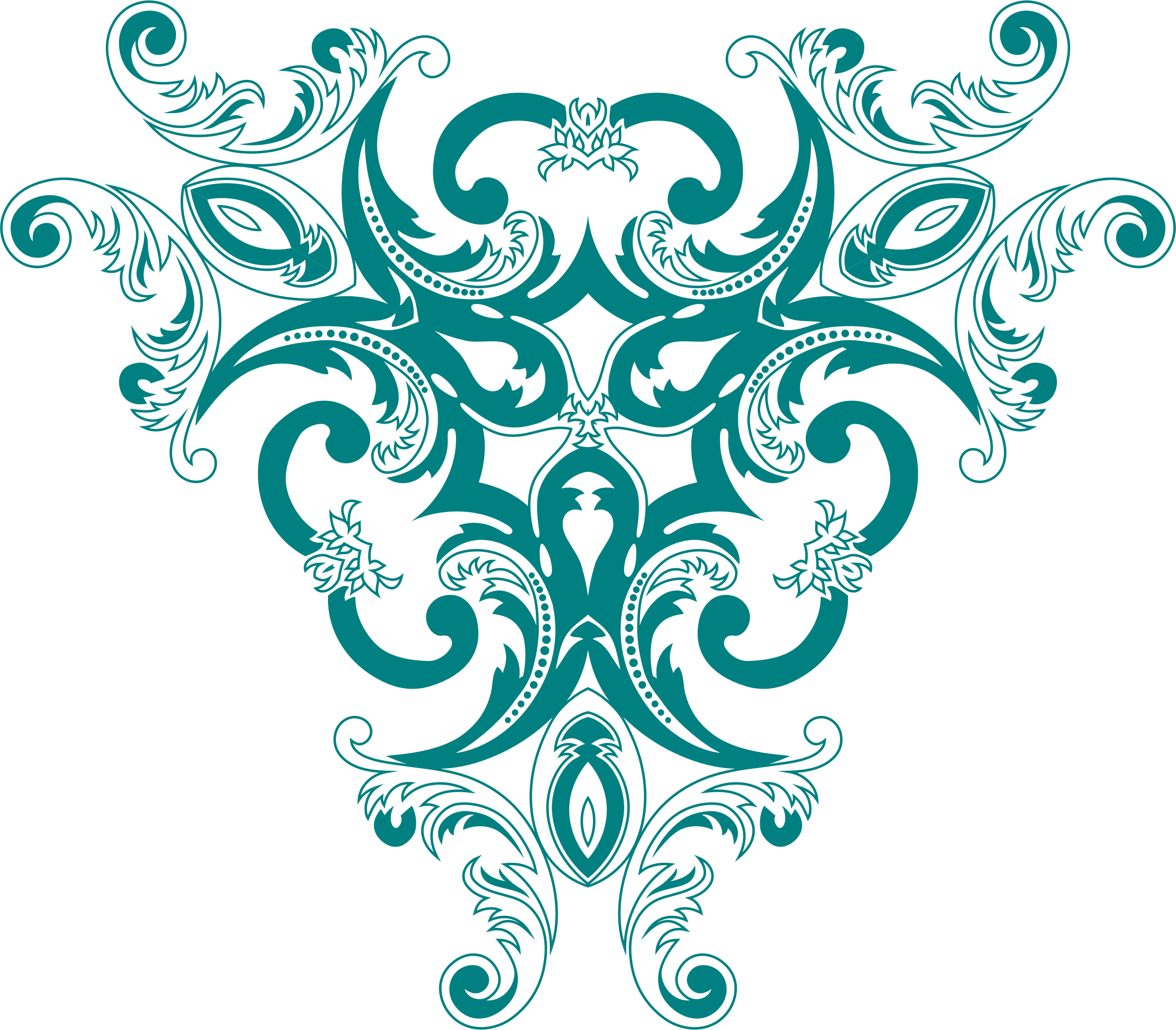 This Free Icons Png Design Of Vintage Floral Style (2370x2076), Png Download