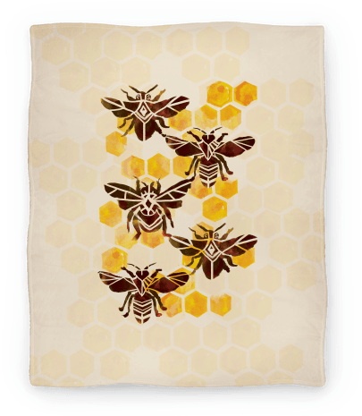 This Warm Watercolor Design Is Perfect For Anyone Looking - Bee Kingdom Tote Bag: Funny Tote Bag , Nature, Minimalism, (484x484), Png Download