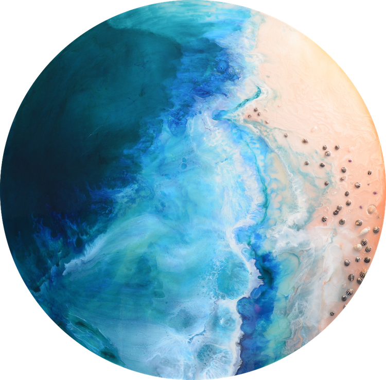 Marie Antuanelle - Resin Ocean Art (750x738), Png Download