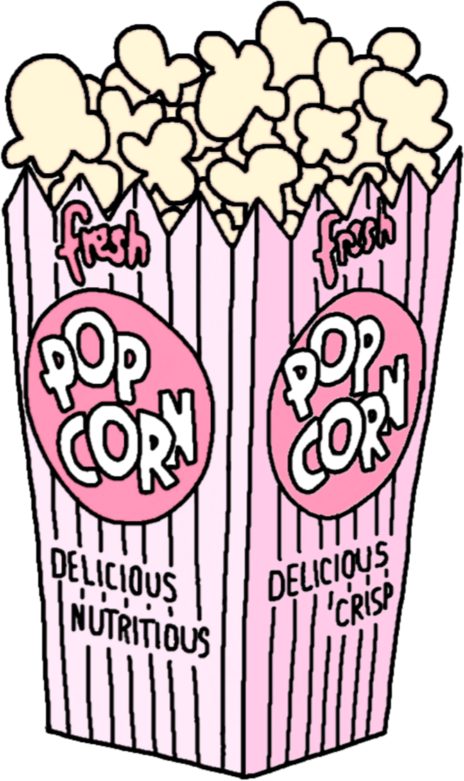 Cute Quotes Colorful Quotesgram Sticker Pinterest - Transparent Popcorn (1100x1100), Png Download