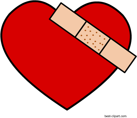 Bandaged Heart, Free Clipart Image - Love You (450x450), Png Download