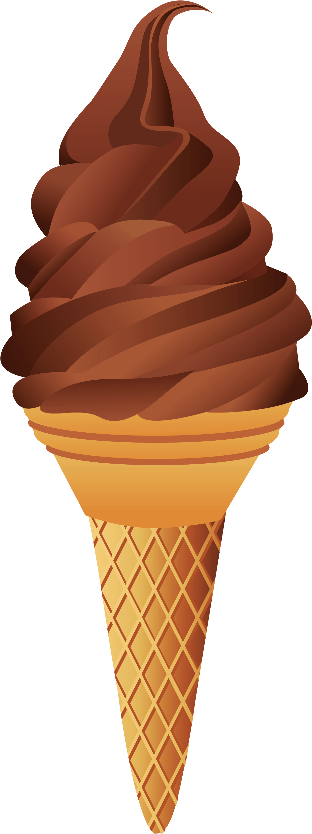 Download - Chocolate Ice Cream Clipart (1515x3567), Png Download