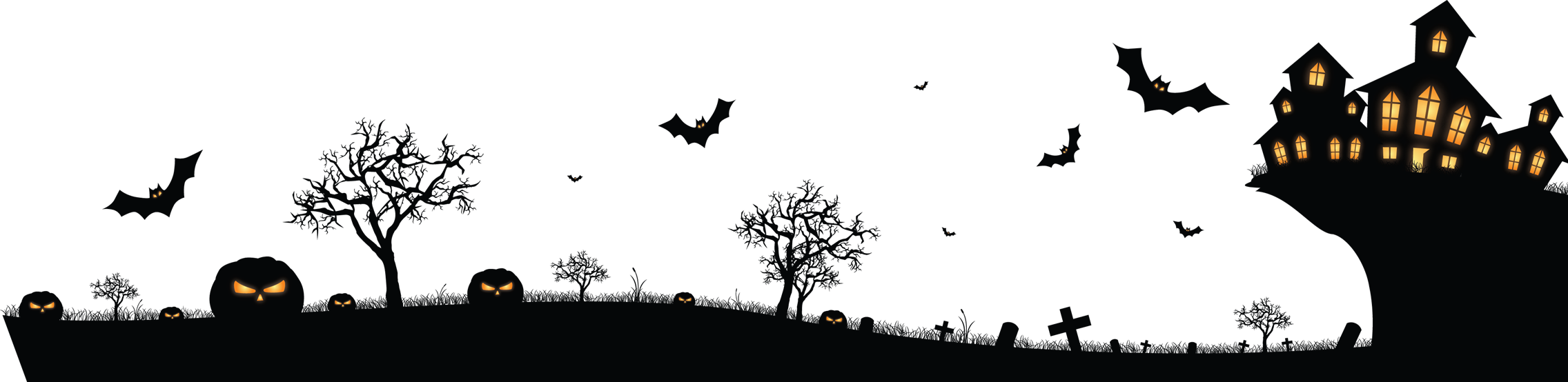 Happy Halloween Tszvvv2 - Halloween Music Png (2272x554), Png Download