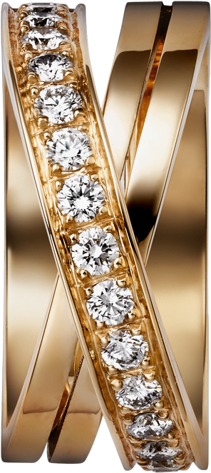 Gold Ring With Diamonds Png Clipart - Ring (346x704), Png Download