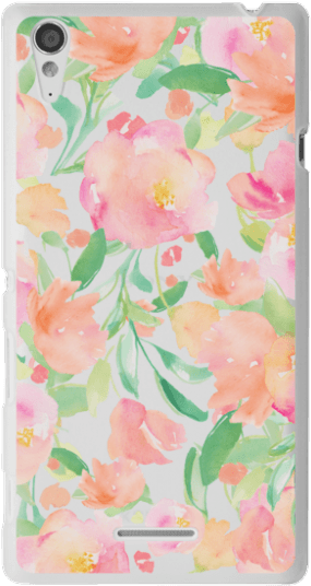 Cute Watercolor Flower Iphone Case - Floral Design (300x547), Png Download
