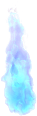 Blue Fire Flame - Smoke (900x506), Png Download