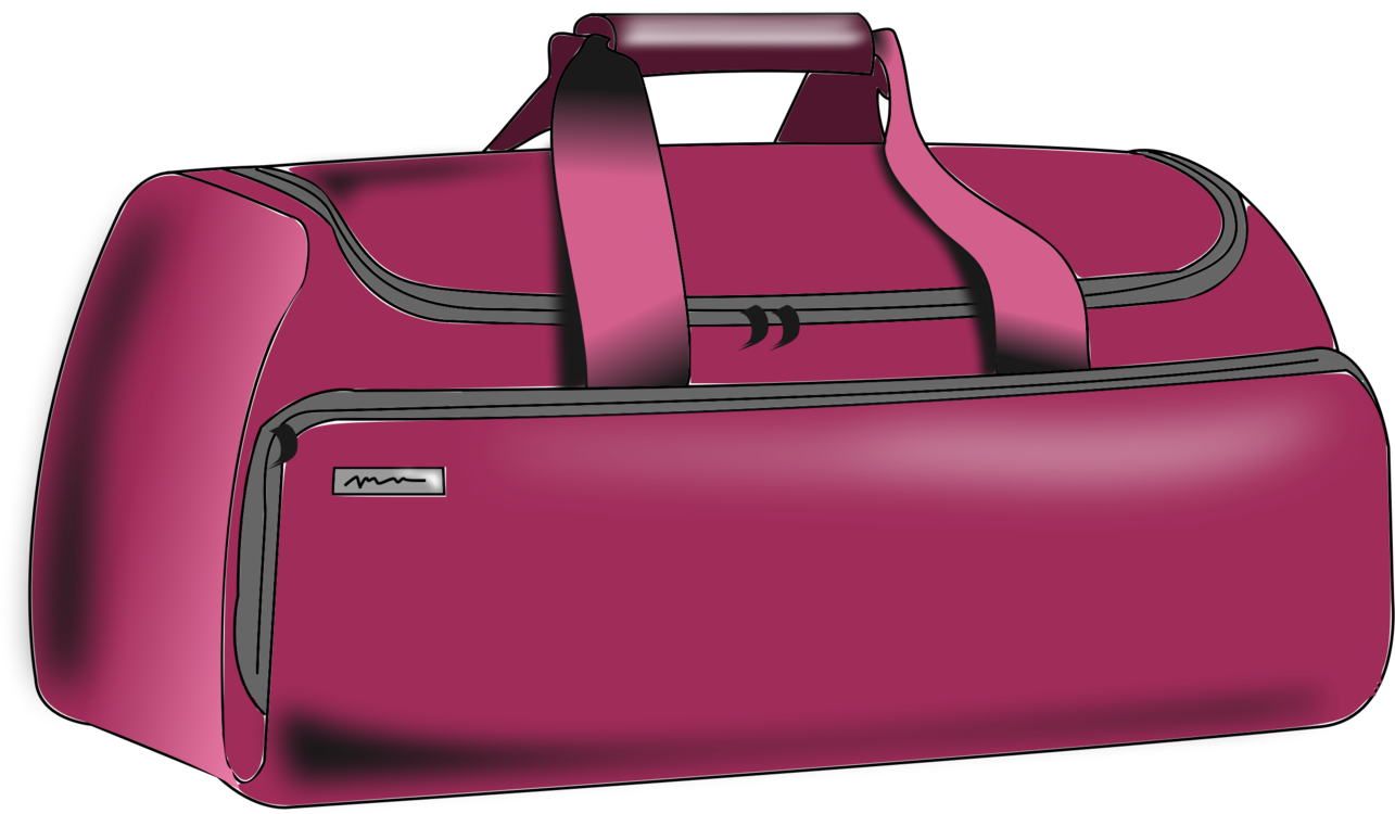 Bags Clipart Duffle Bag - Duffle Bag Clip Art (1285x750), Png Download