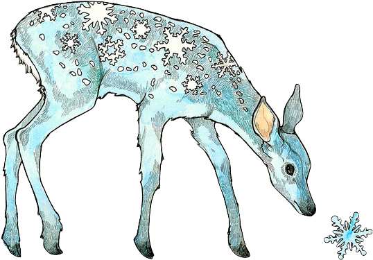 Snow Deer - Product (640x465), Png Download