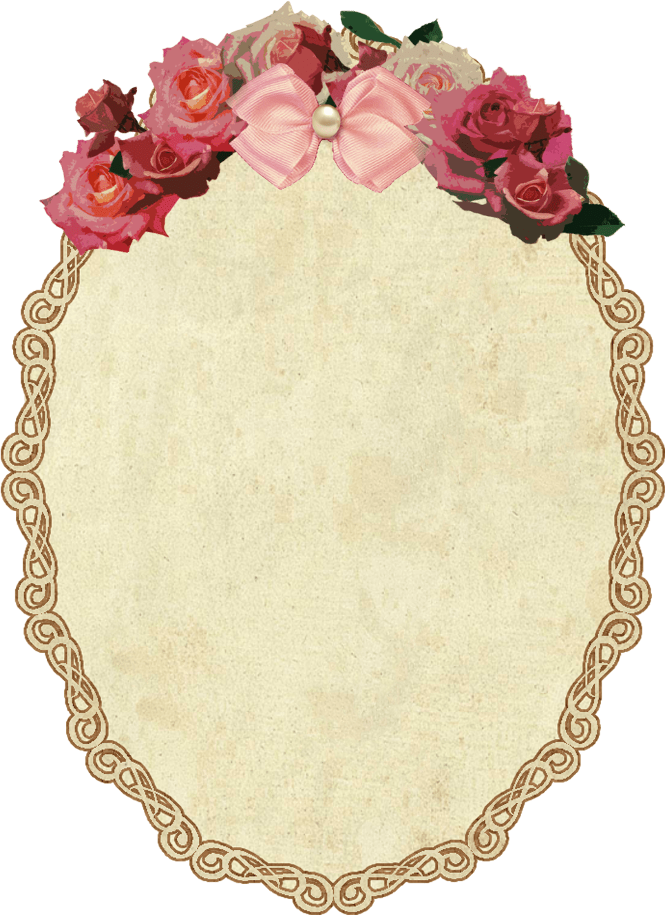 Download Hd Vintage Oval Frame With Flowers Vintage Oval Frame Png Transparent Png Image Nicepng Com