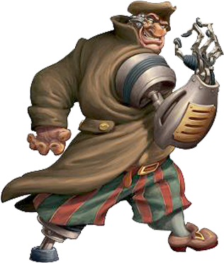 John Silver - Treasure Planet Cyborg (341x391), Png Download