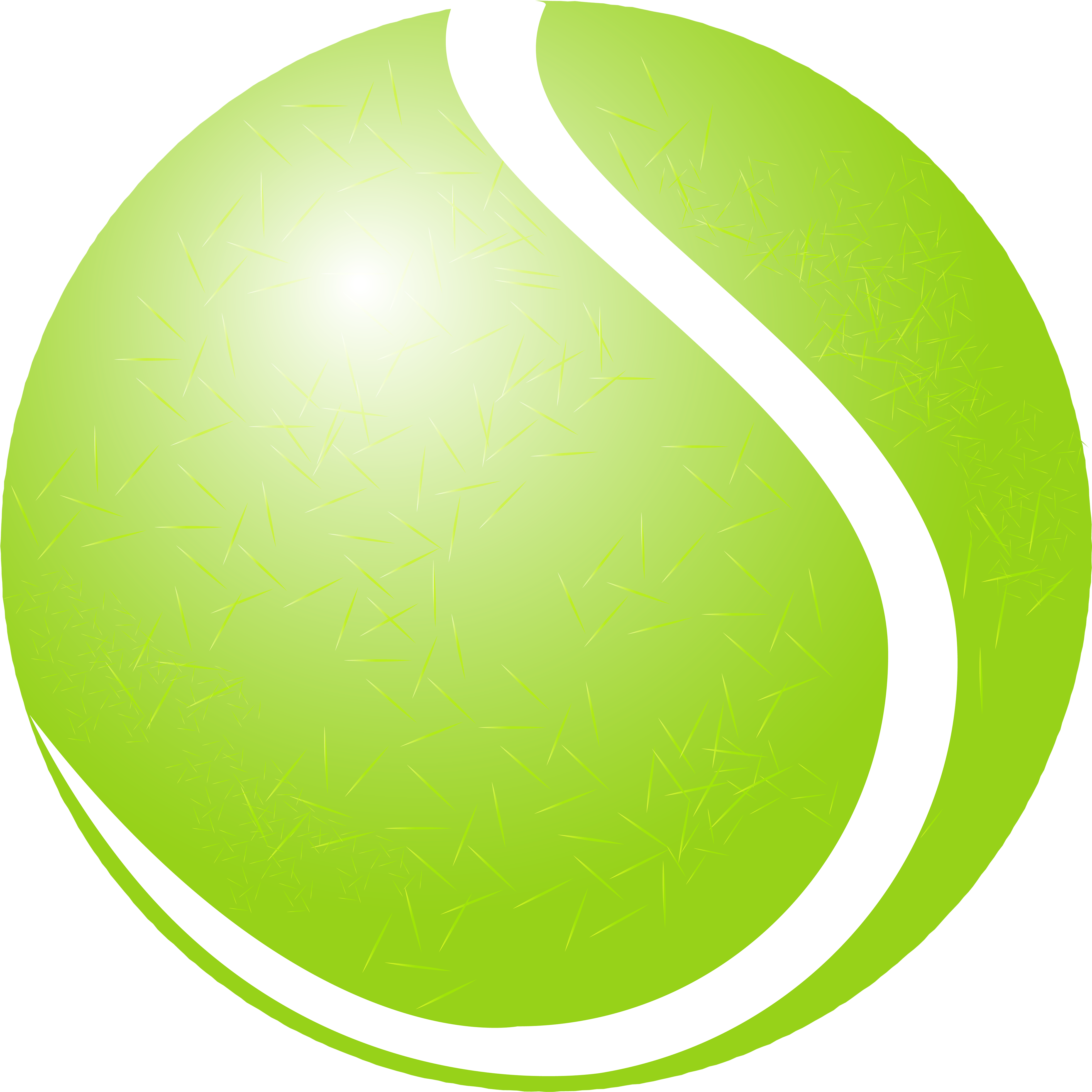 Tennis Ball Png Clipart - Circle (4000x4001), Png Download