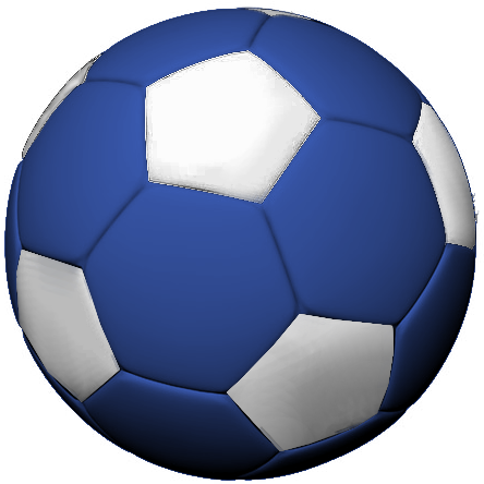 Soccerball - Blue Soccer Ball Png (450x449), Png Download