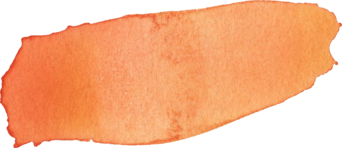Free Download - Orange Watercolor Brush Png (1179x510), Png Download