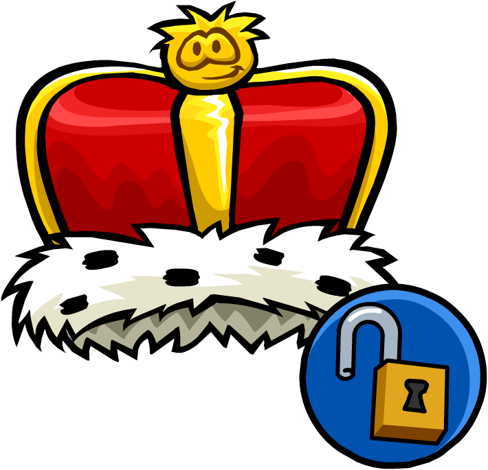 King's Crown - Club Penguin Crown (710x685), Png Download