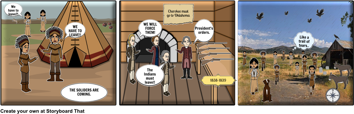Trail Of Tears - Cartoon (1164x385), Png Download