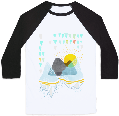 Watercolor Landscape Baseball Tee - Watch Me Click Now Watch Me Grade Grade (484x484), Png Download