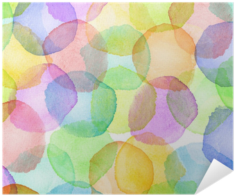 Green Watercolor Circles Oversized Gallery Wrapped (400x400), Png Download