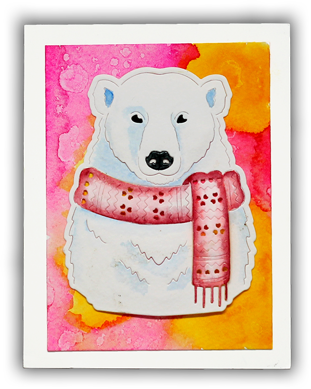 Paper Layering Bear By Understand Blue Giveaway - Illustration (650x791), Png Download