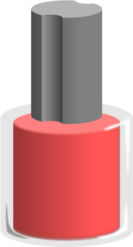 Ink Bottle - Transparent Background Nail Polish Clipart (440x800), Png Download
