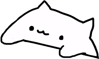 Download Hd Black Black And White Mammal Fish Monochrome Photography Bongo Cat Meme Template Transparent Png Image Nicepng Com