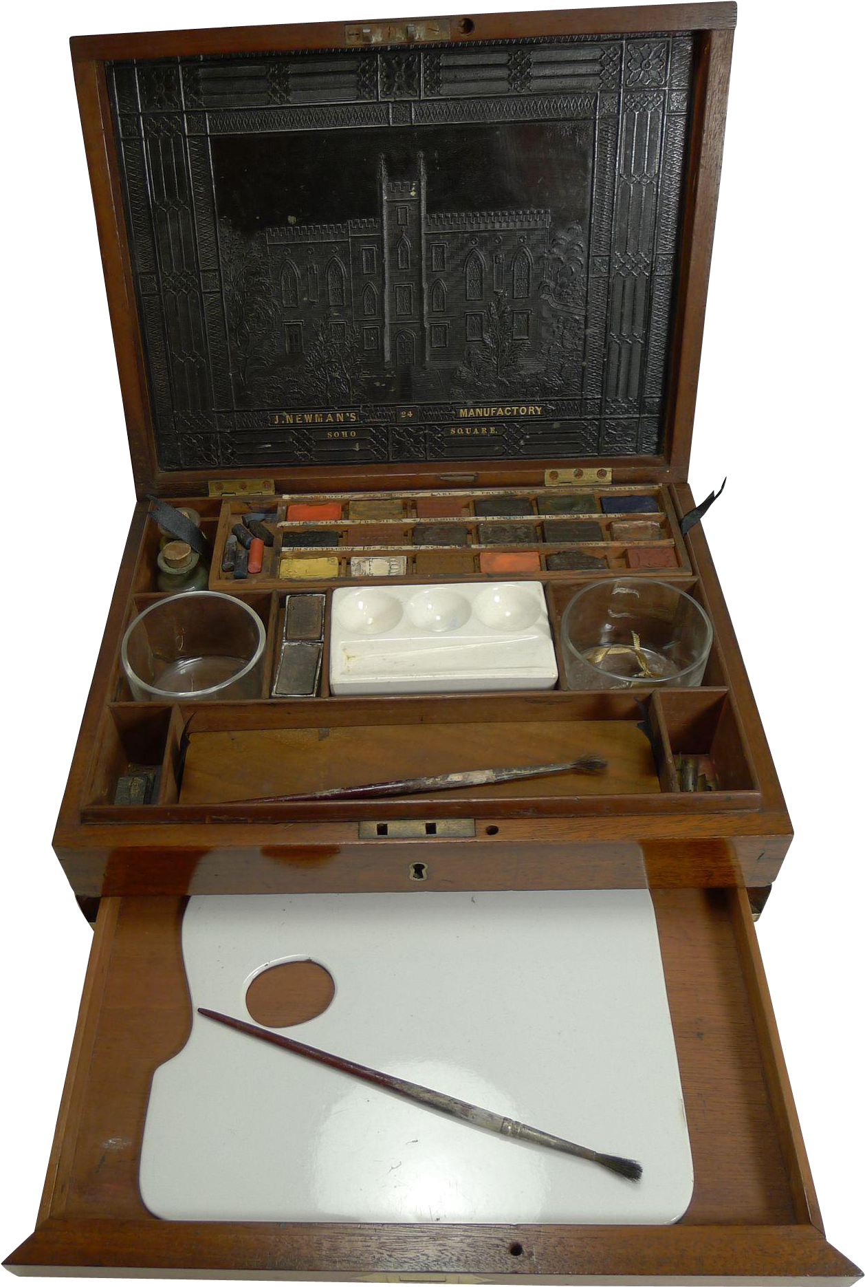 Military / Campaign Brass Bound Artist's / Watercolor - Watercolor Painting (1870x1870), Png Download